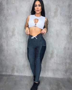Conj Calça  Poa