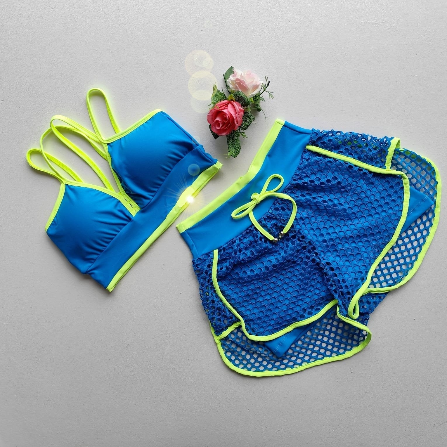 conj duplo azul